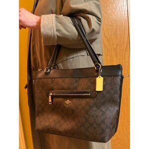 Coach Tyler Tote - Brown/Black